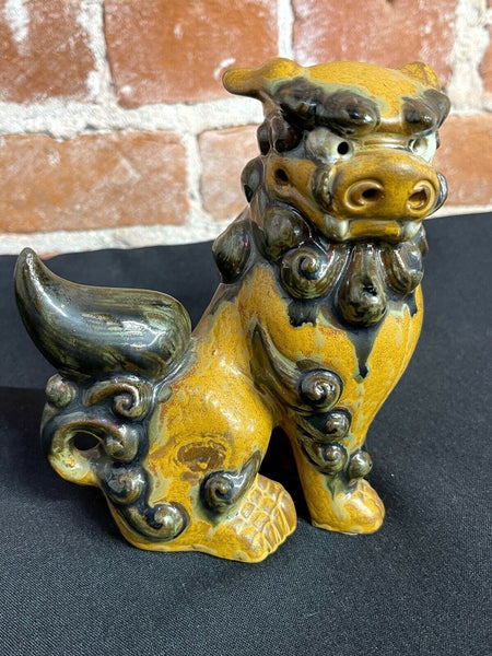 Vintage Chinese Fu Lion Foo Dog Statue, 6” X 5” X 3”