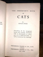 Vtg 1950s 60s The Observers Book Of Cats