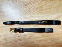 Vtg Hirsch Austrian Genuine Lizard Leather Open End Watch Band 9mm K 601 Brown