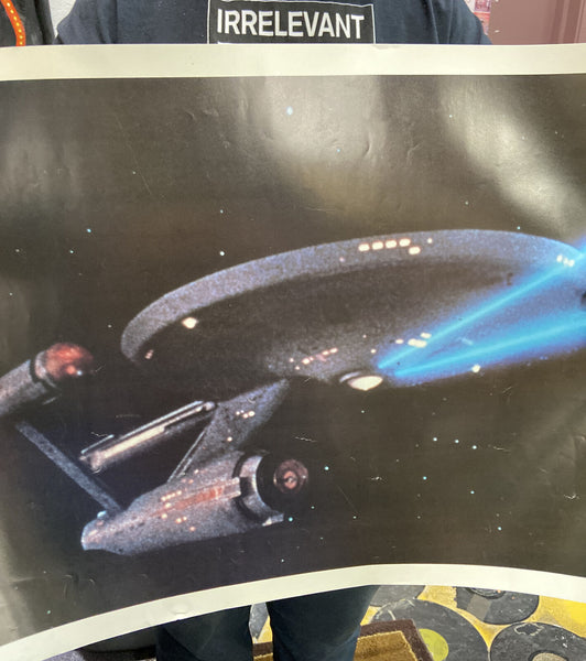 Star Trek Enterprise Poster 1976 20.5x16 Paramount Pictures Corp Vintage