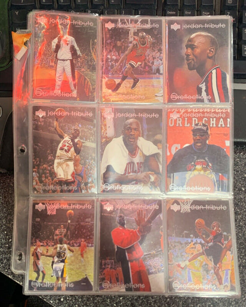 Upper Deck Michael Jordan Tribute Reflections Card and Others Lot of 27