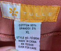 Tulle XL Rust Orange Corduroy Jacket/Blazer Fit