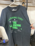 Vintage LA criminal court presents the OJ Simpson trial t shirt 1994 95’ RARE!