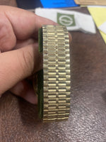 Vintage 1977 Speidel Time Modulator Solid State Digital Quartz Gold Wrist Watch