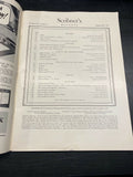 Vtg Sept 1937 Scribners Magazine W Poster & Subscrption Order Blank