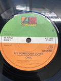 Chic ‎– My Forbidden Lover Vinyl 7" Single UK Atlantic K 11385 1979 VG