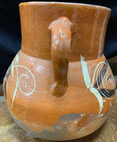 Vintage South West Native American Indian Navajo Cherokee Red Clay Pot Replica