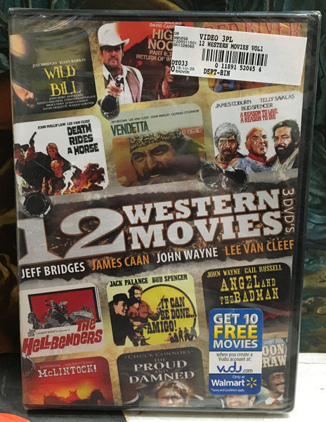 12 Western Movies Sealed DVD