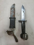 RUSSIAN BAYONET & WIRE CUTTER SURVIVAL KNIFE 5998 YUGOSLAVIAN ARSENAL BAKELITE