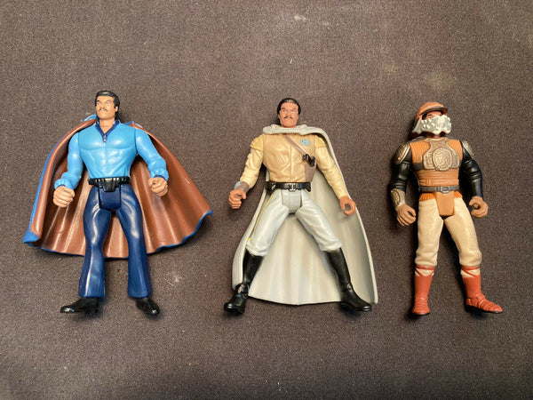 Star Wars Custom Lot Of 3 Lando Calrissian Action Figures