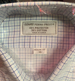 Vtg Mens  Dress Shirt Sears  Perma Prest Collared 16