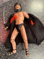 Vintage 1982 Swordsman In Robe 4 1/4" Action Figure With Knife Indiana Jones