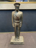 US Air Force Academy Metallic Statue Soldier At Attention Condition Is New