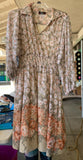 Vintage Liz Petites Inc. Floweral Shear Dress 14