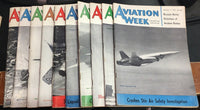 Vintage 1957 Aviation Week Magazines - Condition Varies (qty 10)