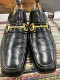 Vtg Florsheim 2F 7901 9.5 D made Silga Italy mens dress shoes