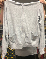 Young Brand L Gray Womens Jacket Made In USA
