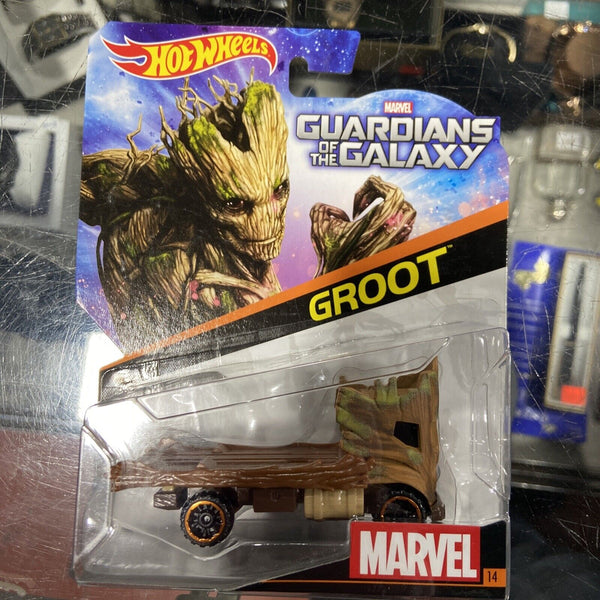 New Hot Wheels Marvel Guardians of the Galaxy Groot Vehicle: 1:64 NEW