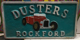 Vintage Rare Dusters Rockford Car Club Plaque