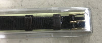 Vintage Hirsch 10mm Brown Leather Genuine Crocodile Skin Watch Band New