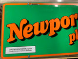 Vintage Newport Cigarettes Plastic Hanging Clock Sign