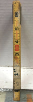 Vintage Lufkin 8 FOOT Wood Red End Extension Ruler W/CATCH W/ 6” Slide Rule #90A