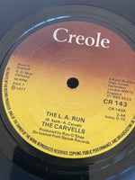 THE CARVELLS - THE L.A. RUN  7"  77  UK PRESS