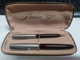 Vintage Parker 51 Fountain Pen & Pencil Set In Original Box