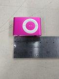 Untested Apple A1204 iPod Shuffle 2nd Generation Clip On 1GB Model Pink Fushia