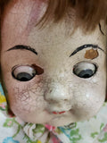 Vintage Effanbee 20s to 30s Cracks  ~HAUNTED~ 27"/28" Baby Doll W/ Rolling Eyes