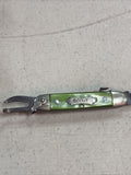 Vintage Multi Color Celluloid Scout Pocket Knife 3 Blade Miniature 2"