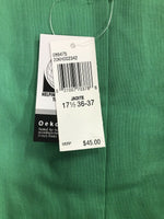 Van Heusen Studio Men's Dress Shirt Green NWT 17 1/2  36/37 Slim Fit Stretch