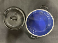 Vintage Silit-Stahl WMF Black Covered Dutch Oven Pot Pan Enamel Gas/Kohle 50 5