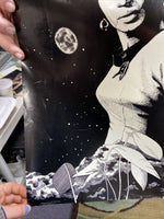 Star Trek Art Poster, Black and White by F. Boichot 1976 (19 x 28) Ultra Rare