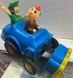 Vintage Wind Up Toy, Mechanical Car, Mid Century, Cragstan Back Seat Driver