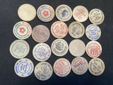 VINTAGE Style Wooden Nickel Custom Assorted Lot of 69 Wooden Nickels Made In USA