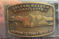 Vintage Southern California Electric GE Balsam Meadow HydroElectric Belt Buckle