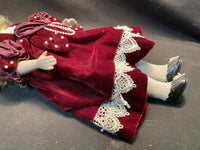 The Victorian Collection Genuine Porcelain Doll by Melissa Jane Beautiful Vtg