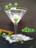 Set of 3 Michael Godard Olive Martini Posters 12x12"