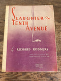 Slaughter on Tenth Avenue Sheet Music VTG 1930s 40s Piano Solo Richard Rodgers