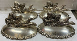 Vintage Silver Plated Angel Shaped Table Place Name Card Holders