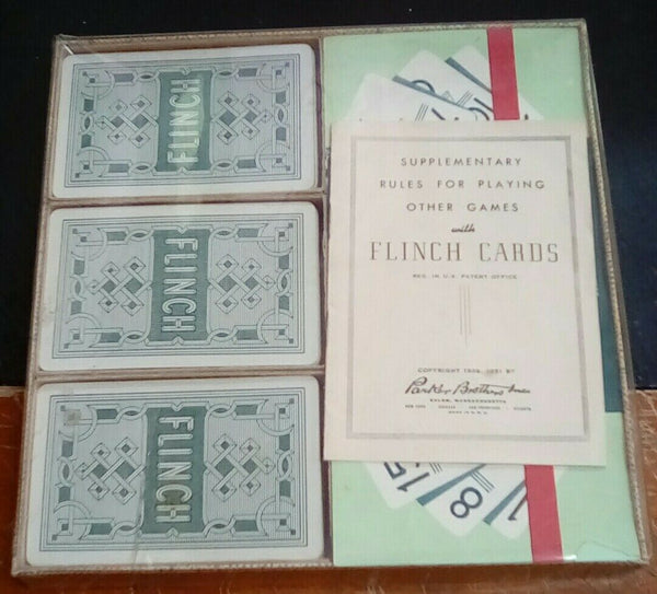 Vintage COMPLETE 1951 Flinch A Famous Card Game by Parker Brothers