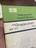 Vintage AA Grapevine 1977, 1978 Alcoholics Anonymous (qty 2)