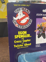 the Real Ghostbusters Egon Spengler w Crazy Copter & Twister Ghost Figure SEALED