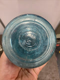 Vintage Blue Ball Mason Jar quart #5 Canning Jar w Ball Zinc Lid