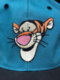 vtg 90s disney store annco tiger hat teal RARE Winnie The Pooh Tiger Strap back