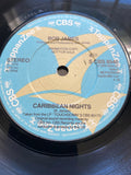 Bob James caribbean nights cbs 8540 UK  7” tappanzee promo VG+