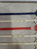 SS UNITED STATES LINES  Swizzles Sticks (14 multi colored) & much more bundle