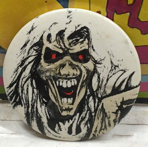Iron Maiden Eddie Vintage Button