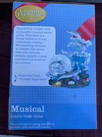 Walmart Classic Treasure Musical Dolphin Water Globe